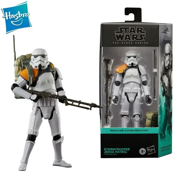 Hasbro Star Wars Black Serie Stormtrooper Jedha Patrol Action Figure Model Toy Collection Hobby Gift QZX