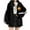 Black, variant on Zwiiyzr 2024 Oversized Sweatshirt For Women Long Sleeve Halloween Stylish Cardigan Casual Fleece Lined Zip Up Sweatshirts Graphic Hoodies Printing Coat Baggy Jacket Black