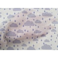 thumbnail image 4 of oneOone Organic Cotton Voile Fabric Raindrop & Clouds Nature Fabric Prints by Yard 42 Inch Wide, 4 of 4