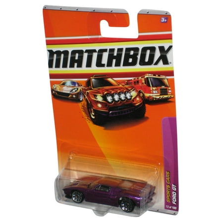 Matchbox Sports Cars (2009) Purple Ford GT Die-Cast Toy Car 13/100