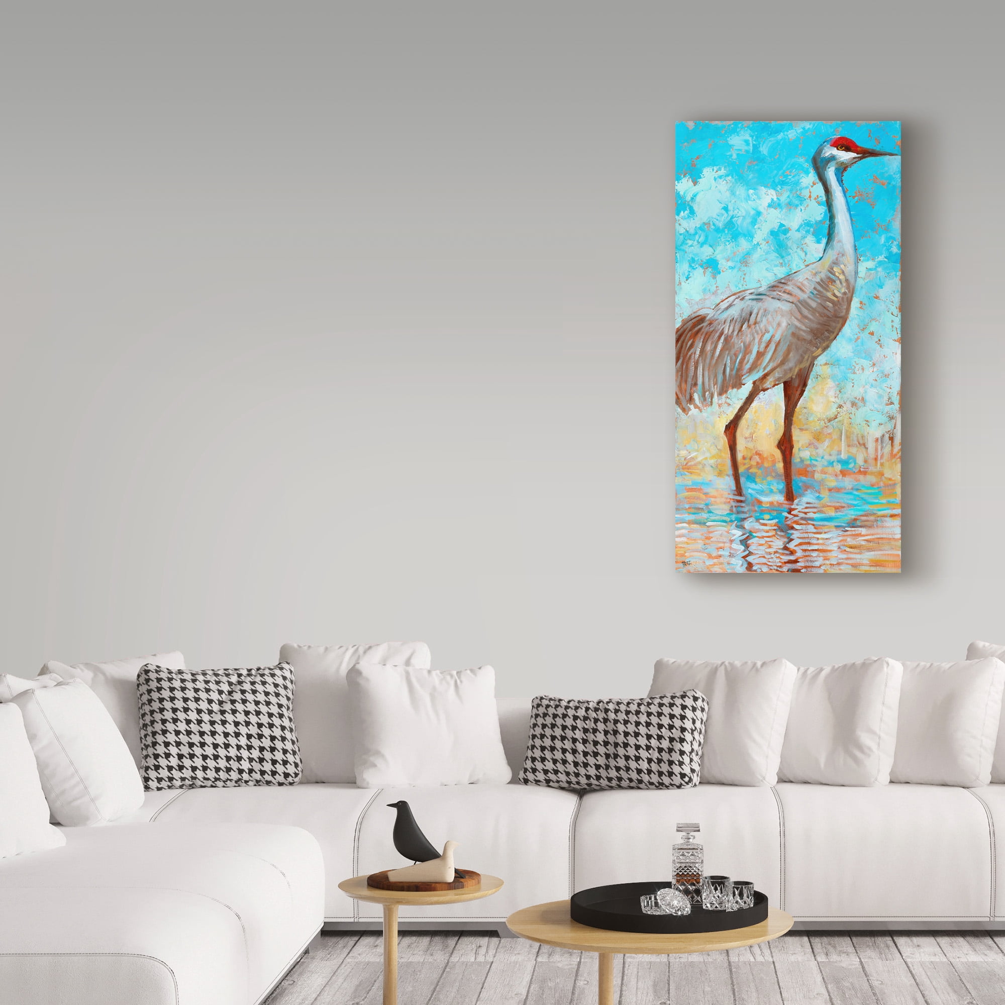 Trademark Fine Art 'Sandhill Cranes II' Canvas Art by Cecile Broz