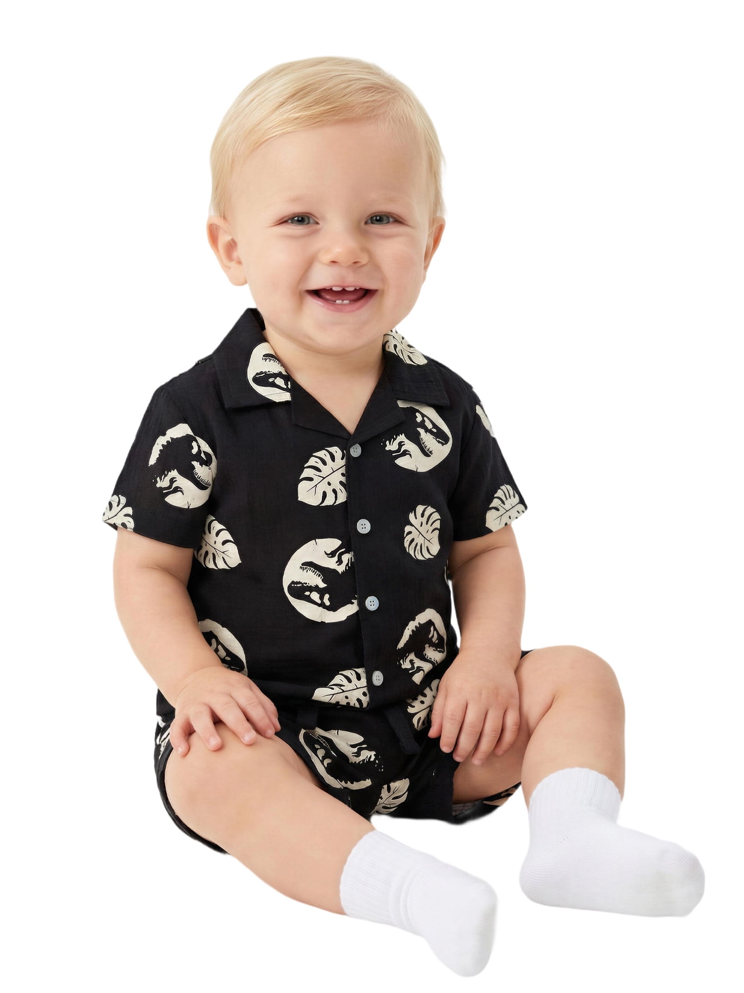 Jurassic World Baby Boy Resort Short Set, Sizes 0-9 Months