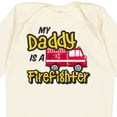 thumbnail image 4 of Inktastic My Daddy is a Firefighter with Fire Truck Boys or Girls Long Sleeve Baby Bodysuit, 4 of 5