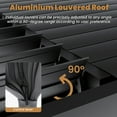 thumbnail image 3 of VENTOPYR 12'x24' All-Weather Aluminum Pergola,Adjustable Roof with Large Mosquito-Proof Curtains For Patio,Backyard,Garden Outdoor Living Space ,Black, 3 of 10