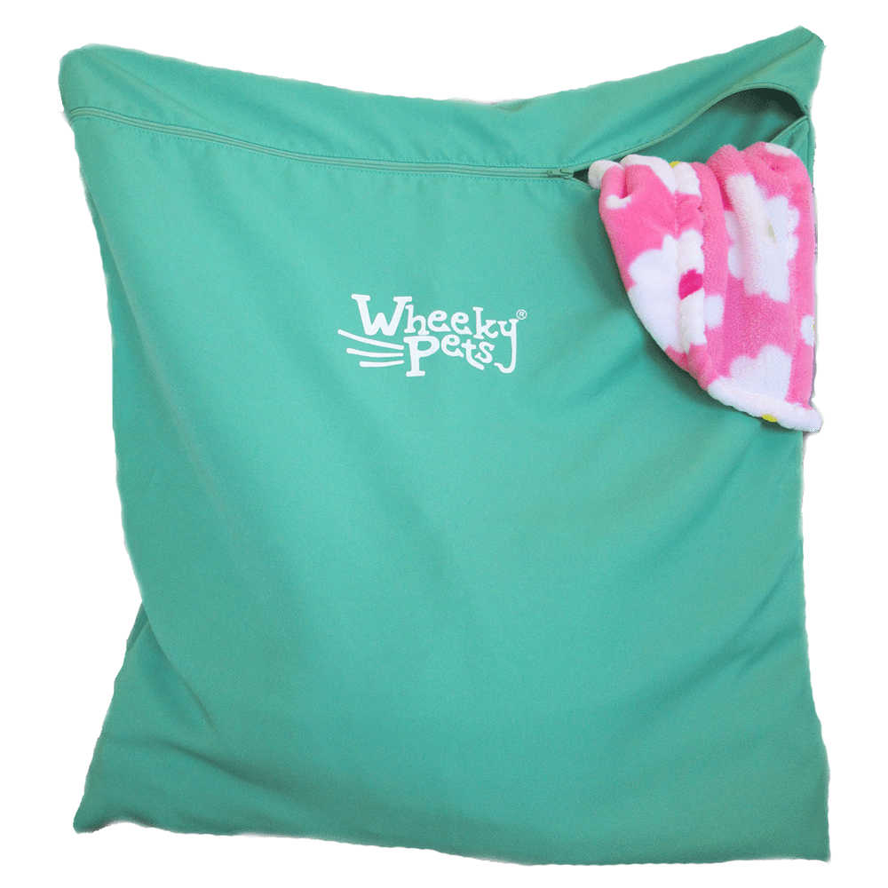 Wheeky Pets Laundry Helper, Laundry Bag for Pet Beds, Fleece, C&C Cage