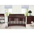 LINGYUAN Bentley S Series 4in1 Convertible Baby Crib, Black Cherry