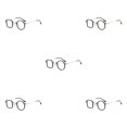 thumbnail image 2 of Qarigey Ojos con estilo, gafas de sol redondas Retro para mujer, gafas de sol cómodas a la moda, gafas de sol para mujer, gafas planas light1 Type2 NO2, 2 of 3