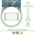 thumbnail image 3 of 2-Pack 2ft 300W Changeable LED Linear High Bay Lights - 42000 Lumens, 4000K-5700K CCT, with Microwave Motion Sensor - Ideal for Warehouses, 3 of 4