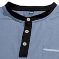 thumbnail image 7 of Mens Henley Shirts Short Sleeve Casual Button Basic T-Shirts Summer Classic Vintage Tee Shirts with Pocket, XL, 7 of 7