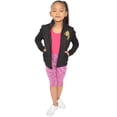 thumbnail image 6 of Stretch Is Comfort Girl's Glitter | Gymnastics Cats| Jacket Mock Neck | Youth 4-12, 6 of 11