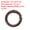 Brown, variant on Metal Spring O Rings, Round Snap Keyring for Keychain and Handbag Light Orange 23.5mm