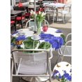 thumbnail image 5 of Outdoor Tablecloth with Umbrella Hole for Patio/Picnic/Party/Camping, Purple Spring Floral Waterproof Table Cloth Round Cover Washable, Butterfly Farmhouse (Dia 54"), 5 of 8
