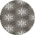 thumbnail image 1 of Ahgly Company Indoor Round Patterned Black Novelty Area Rugs, 4' Round, 1 of 6