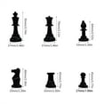 thumbnail image 2 of 32 Pcs Plastic Chess Pieces International Chess Pieces Standard Tournament Chessmen Pieces for Chess Game, 2 of 8