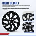 thumbnail image 5 of 16" Set of 4 Hubcaps Wheel Rims Cover Fit 2009-2025 Toyota Corolla/2009-2014 Toyota Matrix/2023-2025 Toyota Corolla Hybrid Compatible with Steel Wheels Snap on Installation(16-inch,Black Lacquer), 5 of 7