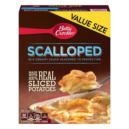 (2 Pack) Betty Crocker Scalloped Potatoes Value Size, 7.1 (Best Scalloped Potatoes With Bacon)