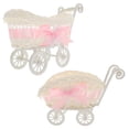 thumbnail image 3 of BRIGHTFUFU 2 piezas de diseño de carro de almacenamiento de la cesta de almacenamiento de dulces para la fiesta de bodas de baby shower, 3 of 7