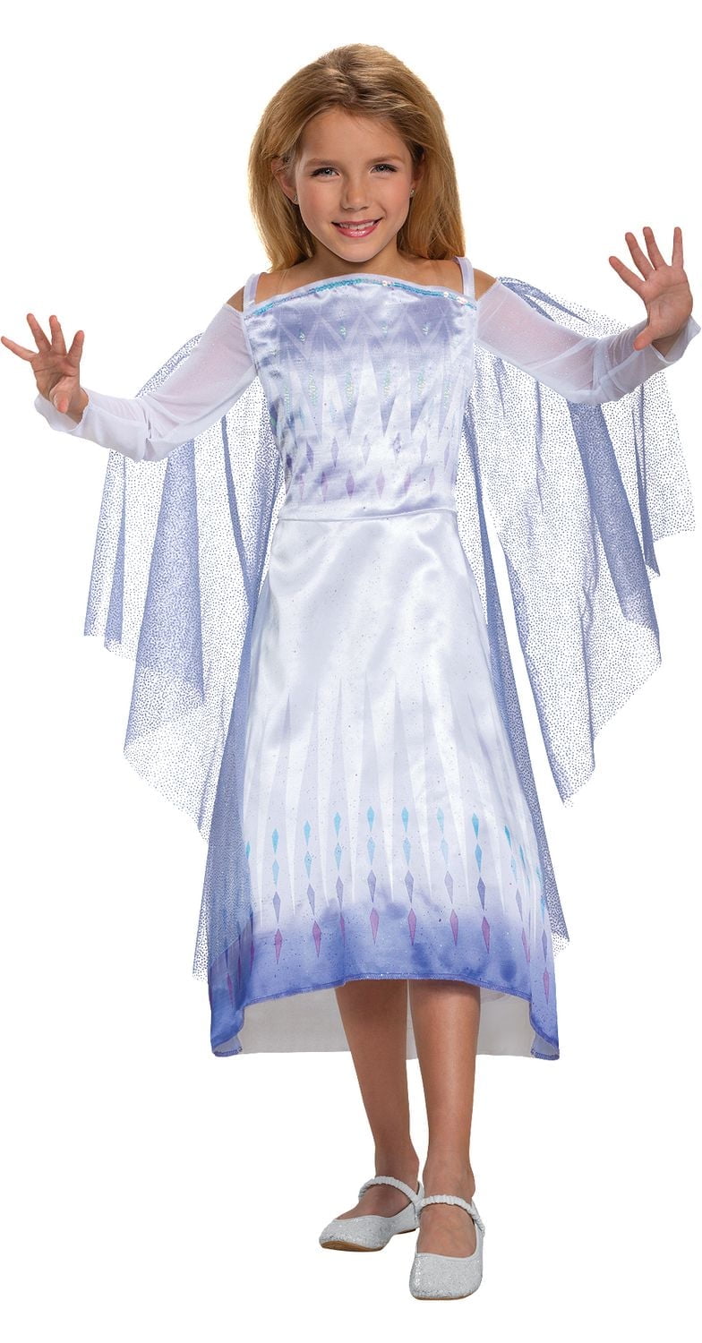 Disguise Disney Frozen 2 Elsa Sea Classic Girls Costume Size Small