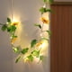 thumbnail image 2 of Guirnalda solar de girasoles artificiales, lámpara colgante de 2 m con 20 luces LED, ideal para el hogar y el jardín., 2 of 5