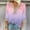 D_ Pink, variant on New Summer Arrivals Olyvenn Ladies Lace Trim Dressy Shirt Casual 3/4 Sleeve Fashion Tshirt Stylish V Neck 2025 Trendy Striped Print Tops Brown S
