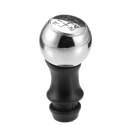 Car Manual Gear Shift Knob 6 Speed Fit for Peugeot 106 206 306 406 107 207 307 407 301 308 Silver Tone