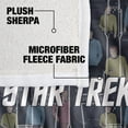 thumbnail image 4 of Star Trek Blanket, 50"x60", Enterprise Crew Silky Touch Sherpa Back Super Soft Throw Blanket, 4 of 5
