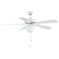 thumbnail image 2 of Trade Winds Tobias 52" 2-Light Ceiling Fan in White, 2 of 6