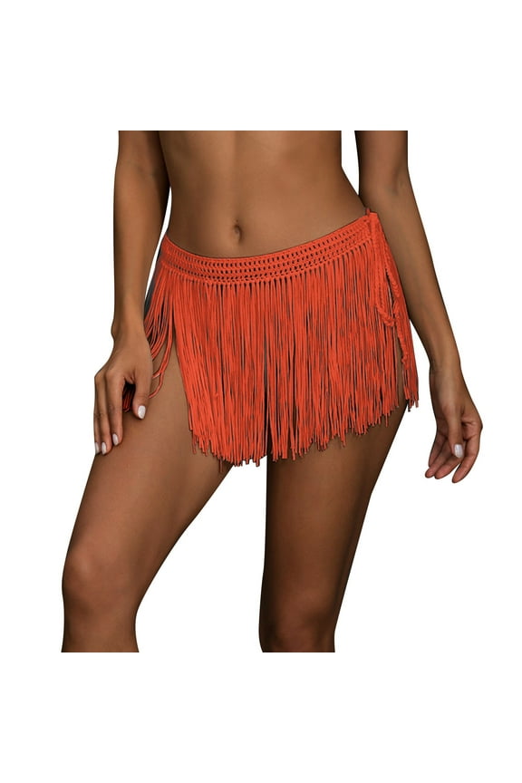 Sarong Cover Up,Sheer Bikini Wraps,Swimwear Coverup,Women's Swimwear Cover Ups,Bathing Suit Wrap Skirt,Beach Wrap Skirt,Wrap Skirt Orange One Size