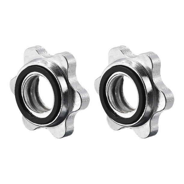 Mancuernas de 2 piezas, collares para mancuernas, equipo de acero para barra de 25 mm/0,98 pulgadas, Estilo B
