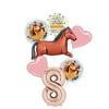 Mayflower Spirit Riding Free Party Supplies 8th Birthday Brown Horse Balloon Bouquet Decorations