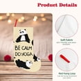 thumbnail image 4 of Salouo Panda Doing Yoga Print Christmas Decorations Stockings 1 Pack 18'' Xmas Stockings Holiday Stocking Personalized Farmhouse Decor for Home Family Party Tree, 4 of 7