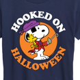 thumbnail image 3 of Peanuts - Hooked On Halloween - Women's Short Sleeve Graphic T-Shirt, 3 of 6