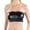Black, variant on Women's Shiny Metallic Strapless Crop Tube Top Rave Bandeau Bra Women's Solid Color Wrap Around Tube Top Shirt Performance Athletic Wear Red XXL
