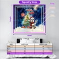 thumbnail image 5 of Merry Christmas and Happy New Year Santa Siberian Husky Holiday Xmas Winter 2025 Tapestry Husky Dog Lover Gifts Wall Hanging Backdrop Home Decor - 00024, 5 of 5