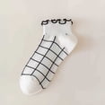 thumbnail image 3 of Yuanlong Women's Ruffle Edge Socks Ankle Summer Socks Soft Breathable Sweet Minimalist Home Wear Hosiery, 3 of 3
