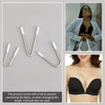 thumbnail image 4 of 1Box 30Pcs 3 Style V Shape 204 Stainless Steel & Nylon Bra Underwire Sturdy Metal Bra Wire for Evening Dress Stainless Steel Color 28~38x15~25x3mm 10pcs/style, 4 of 6