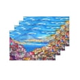 thumbnail image 4 of MKHERT Naples Cityscape Abstract Painting Placemats Table Mats for Dining Room Kitchen Table Decoration 12x18 inch,Set of 4, 4 of 4