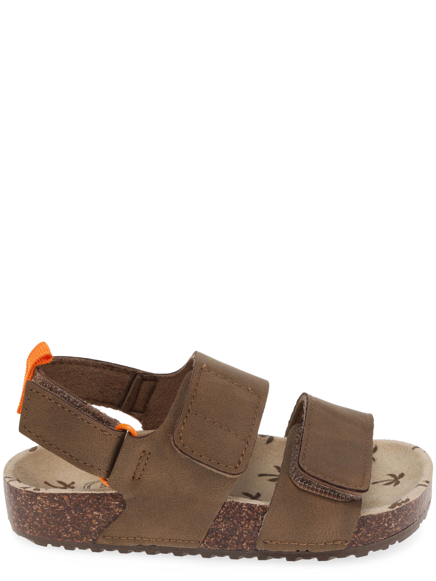 Wonder Nation Baby & Toddler Boys Two Strap Footbed Sandals
