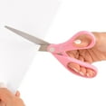 thumbnail image 6 of Westcott 8" All-Purpose Scissors, Breast Cancer Awareness, High School, Pink, 1-Count, 6 of 8
