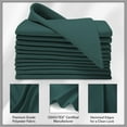 thumbnail image 3 of Lann's Linens Set of 12 Reusable Cloth Dinner Napkins, 17-inch Polyester Fabric Napkins for Holiday, Wedding and Event, Machine Washable, Hunter Green, 3 of 8