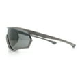 thumbnail image 6 of Mens Classic Oversized Shield Color Mirror Wrap Around Sport Plastic Sunglasses Grey - Gold Mirror, 6 of 8