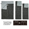 thumbnail image 2 of AYAOQIANG Double Sleeping Bag for Adult, Waterproof Sleeping Bag with 2 Pillows and 2 Eye Masks Size XL, 2 of 7