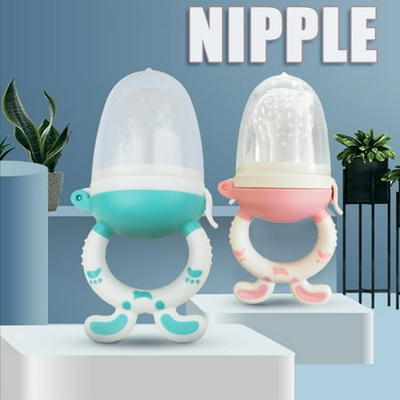 

Baby Teether Fruit Food Vegetable Silicone Feeder Supplement Pacifier Toldder Safe to Bite