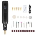 thumbnail image 1 of Ensemble de Meuleuse Électrique Portative Rechargeable avec 3 Réglages de Vitesse Réglables, Mini Trousse d'Outils Rotatifs Comprenant 36 Accessoires, Stylo de Sculpture Sans Fil, Noir, Batterie au Lithium Intégrée, 1 of 7