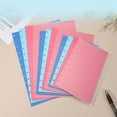 thumbnail image 4 of Uxcell 2 Set Discbound Notebook Cover, 11.8 x 8.5" A4 Letter Size PP Disc Planner Cover for Notebook Happy Planner Office Product, Blue, 4 of 6