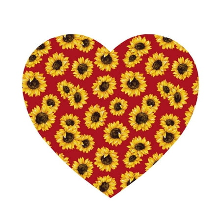 

Xecao Sunflowers On Red for Fridge Magnets - Fun Decorative Refrigerator Magnets Cute and Soft for Stylish Kitchen Accents