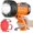 Orange-L, variant on Rechargeable Spotlight 1000,000 Lumen LED, IP67  Handheld Flashlight, 3 Adaptable Settings Spot Light with Red Filter