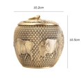 thumbnail image 2 of High-grade Copper Tea Canister Sealing Canister Storage Tea Box Multifunctional Kitchen Storage Jar Interior Decoration, 2 of 7