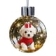 thumbnail image 2 of Bola Decorativa Adorno navideño de cristal con forma de perro en la nieve, ideal para decorar el árbol de Navidad (1 unidad). Rkxzt, 2 of 9