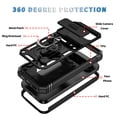 thumbnail image 4 of for Google Pixel 10 Pro XL 3-in-1 Phone Case with Slide Camera Cover, Build in 360° Rotating Ring Stand, Military Grade Protective Shockproof Heavy Duty Phone Case for Google Pixel 10 Pro XL,D, 4 of 9